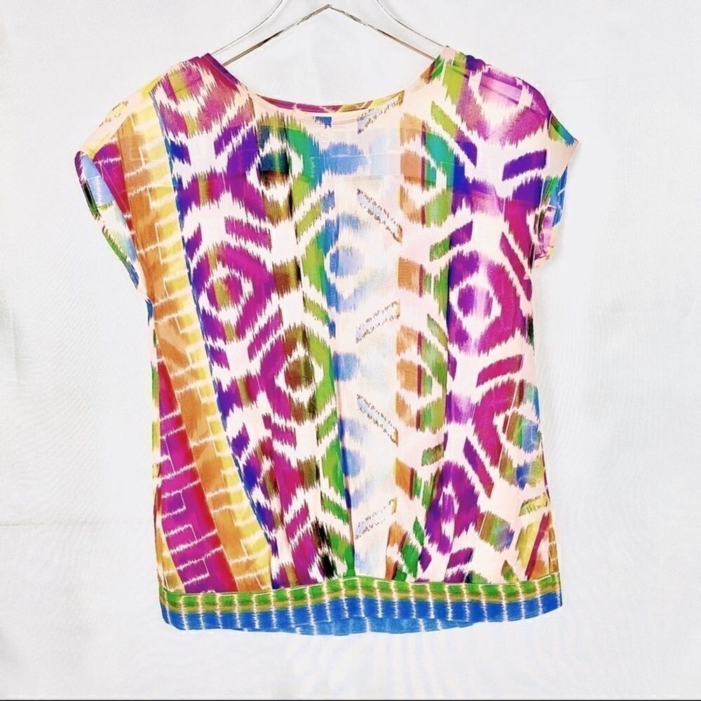 Madewell Broadway & Broome 100% silk blouse.